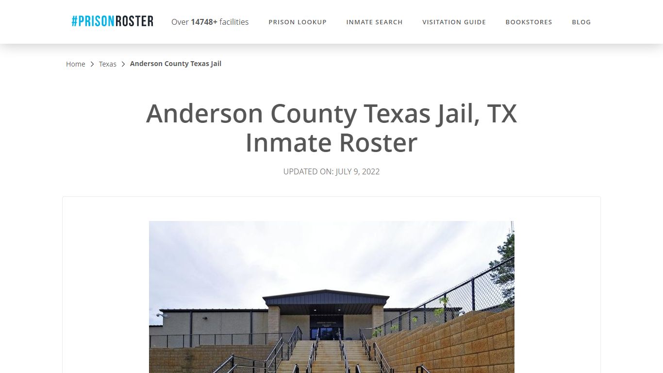 Anderson County Texas Jail, TX Inmate Roster